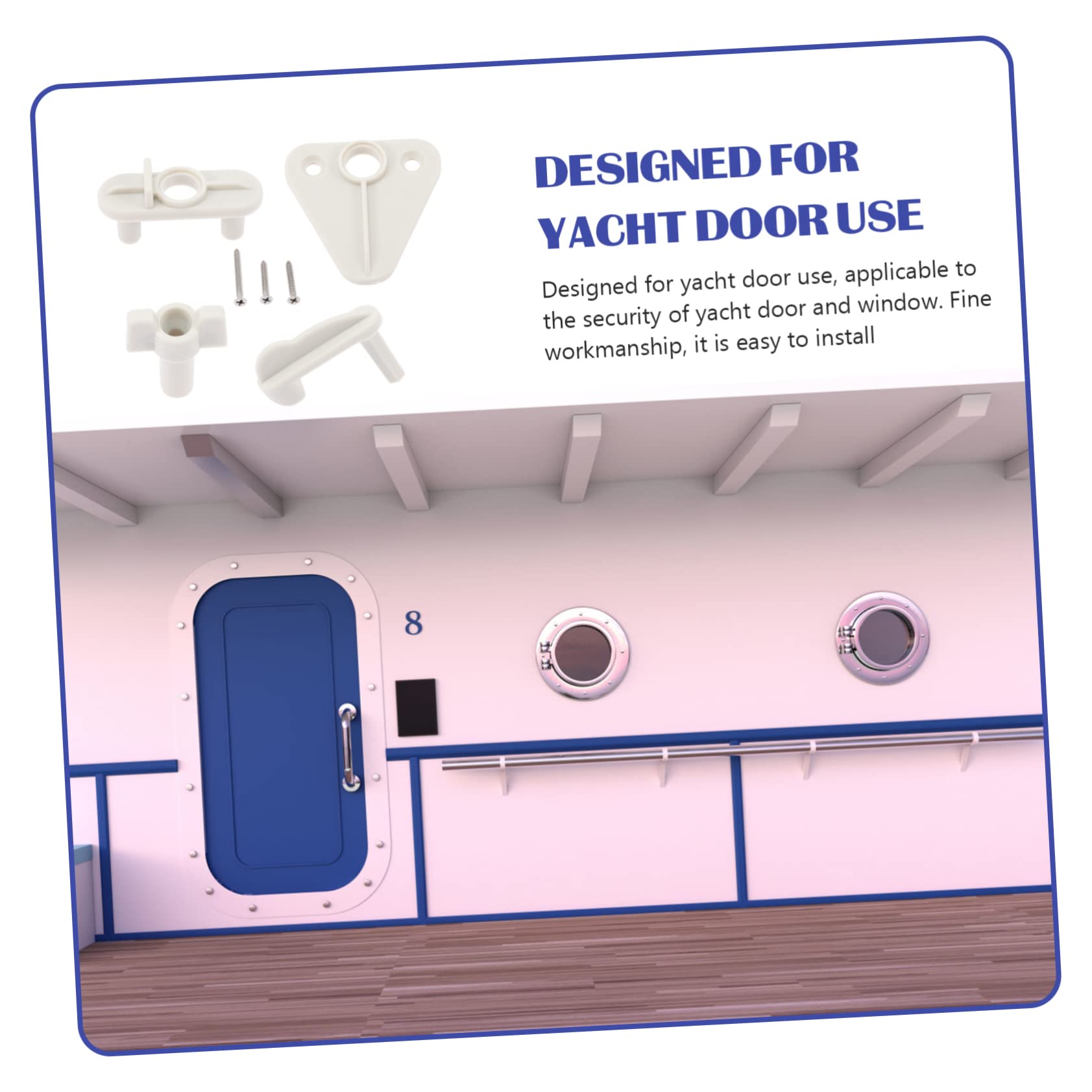 BESPORTBLE Loquet De Porte De Yacht Porte De Sécurité Porte Ponton Loquet De Porte De Bateau Partie De Serrure De Porte De Yacht Loquet De Serrure De Porte Loquets De Bateau Marine Porte De