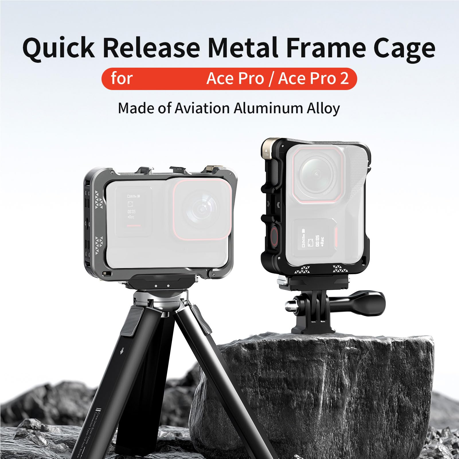 Tangxi Metalowy Uchwyt Aparatu, Uchwyt Fotografii Ulicznej Kitmagnetyczny Mocowanie, Zimne Buty, Szybkie Uwalnianie, Aluminium Stopu Ochronne, dla Ace Pro