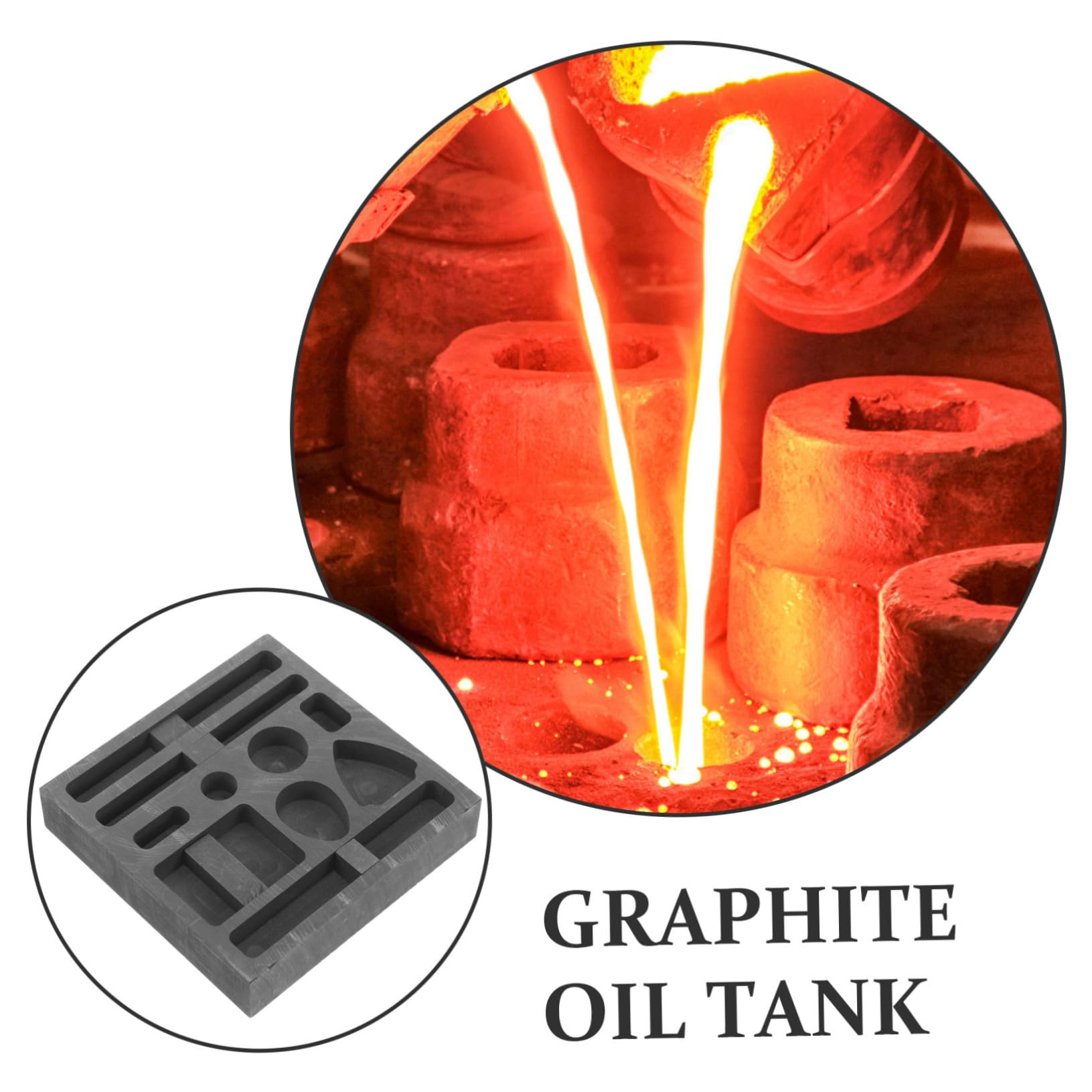 SHINEOFI 5stücke Gold Silber Kupfer Gießform Wiederverwendbare Graphitöl Für Schmelzen Und Gießen Von Metallen Für Labor Und Bildung