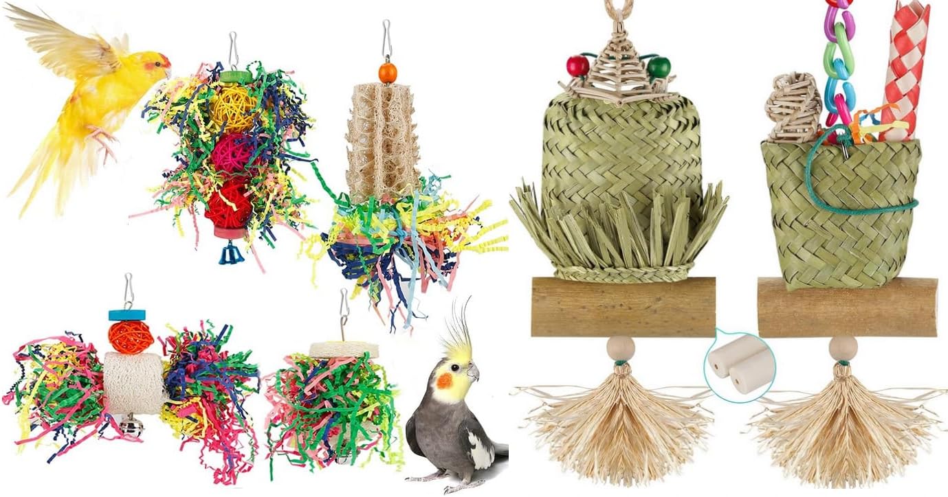 Roll Over Image to Zoom in Video Bird Toys Bird Shredding