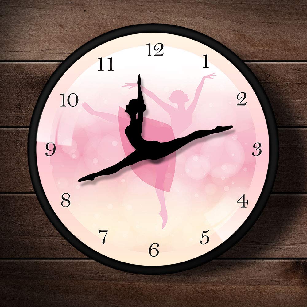 Timelike Orologio Da Parete Ballerina – Design Acrilico Silenzioso – Diametro 30 Cm – Regalo Originale