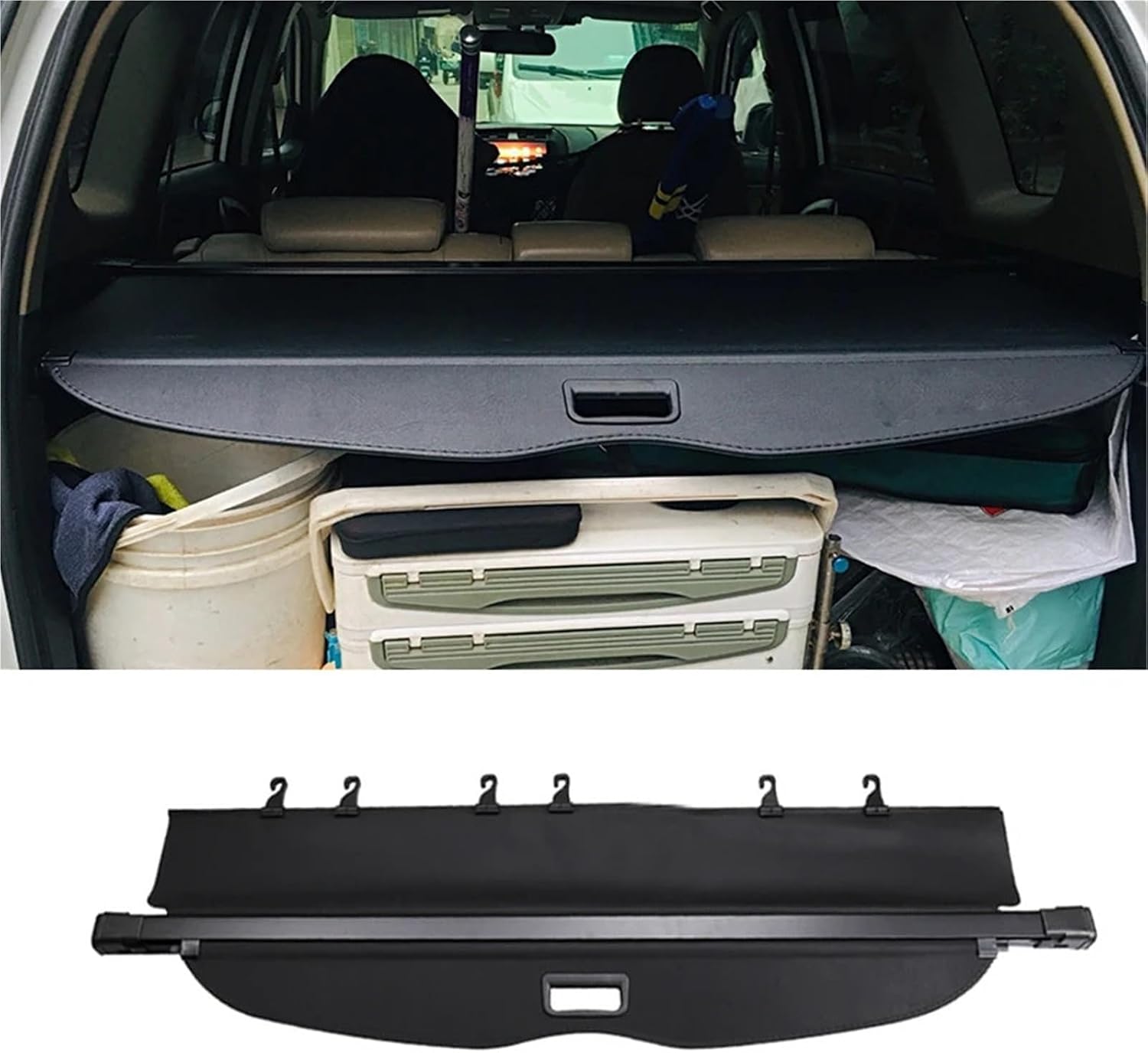 for 2006-2013 Toyota RAV4 Cargo Cover Trunk Retractable Parcel Rack Waterproof Shield Privacy Auto Accessories