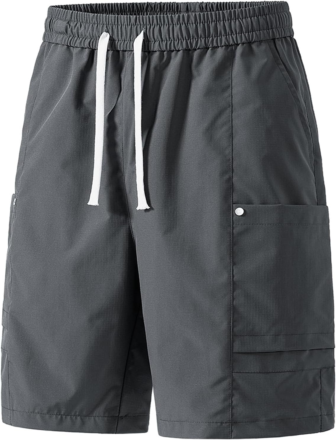 Casual Shorts for Men Stretch Breathable Flowy Sport Shorts Drawstring Cargo Shorts with Multi Pockets for Sport