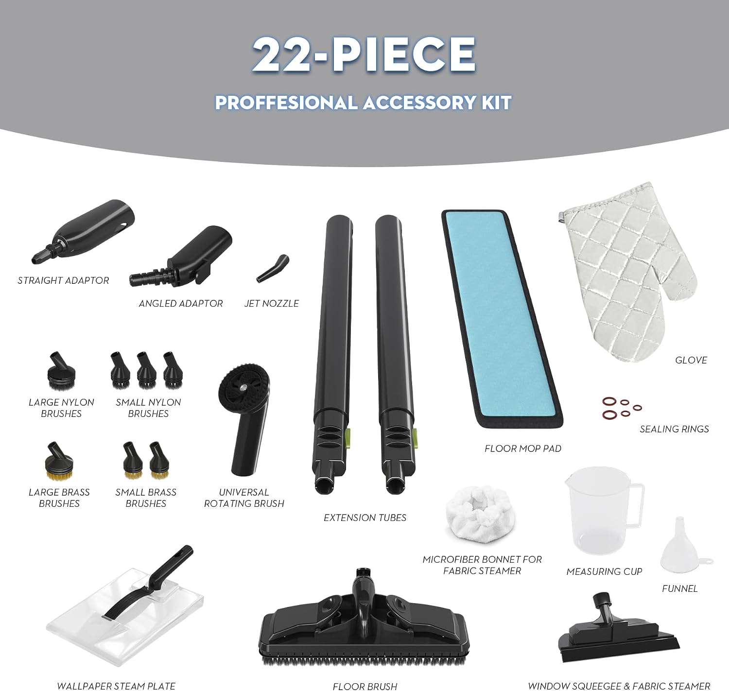 Heavy-Duty Steam Cleaner for Home, 1500W High Pressure thumbnail 9