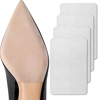 GQTJP Shoe Sole Protectors Shoe Bottom Grip Pads Non-Slip Shoe Sole Pads Shoe Bottom Protector Shoe Grips on Bottom of Shoes Anti Slip Shoe Grips Clear Shoe Sole Protector Shoe Protector (Clear 4pcs)