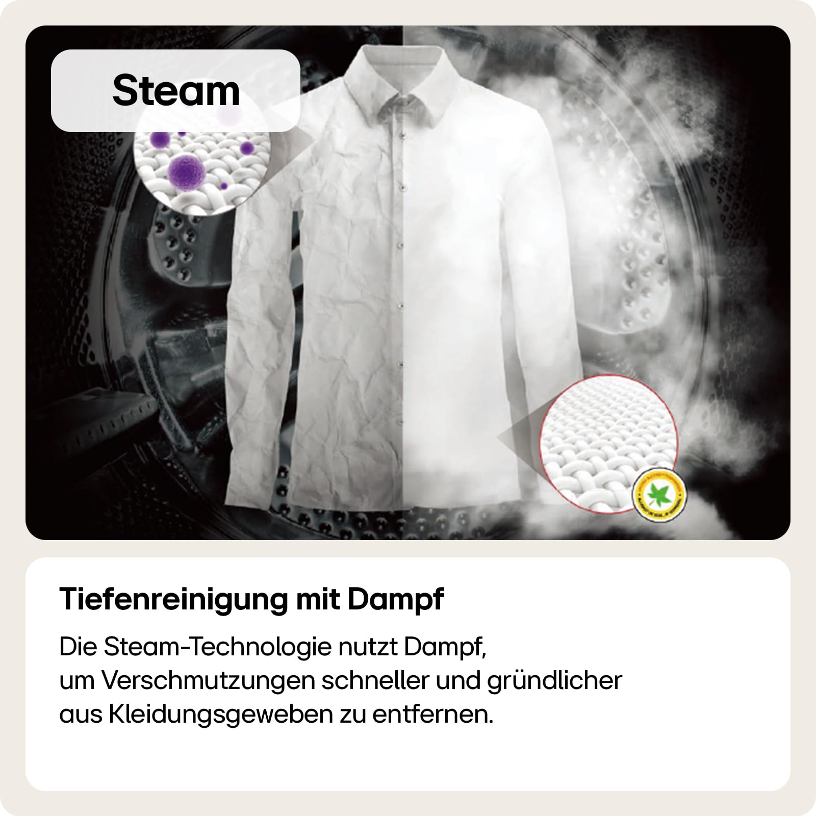 LG Electronics F4WR709YB Waschmaschine | 9 kg | Energie A| Steam | Schwarz - 4