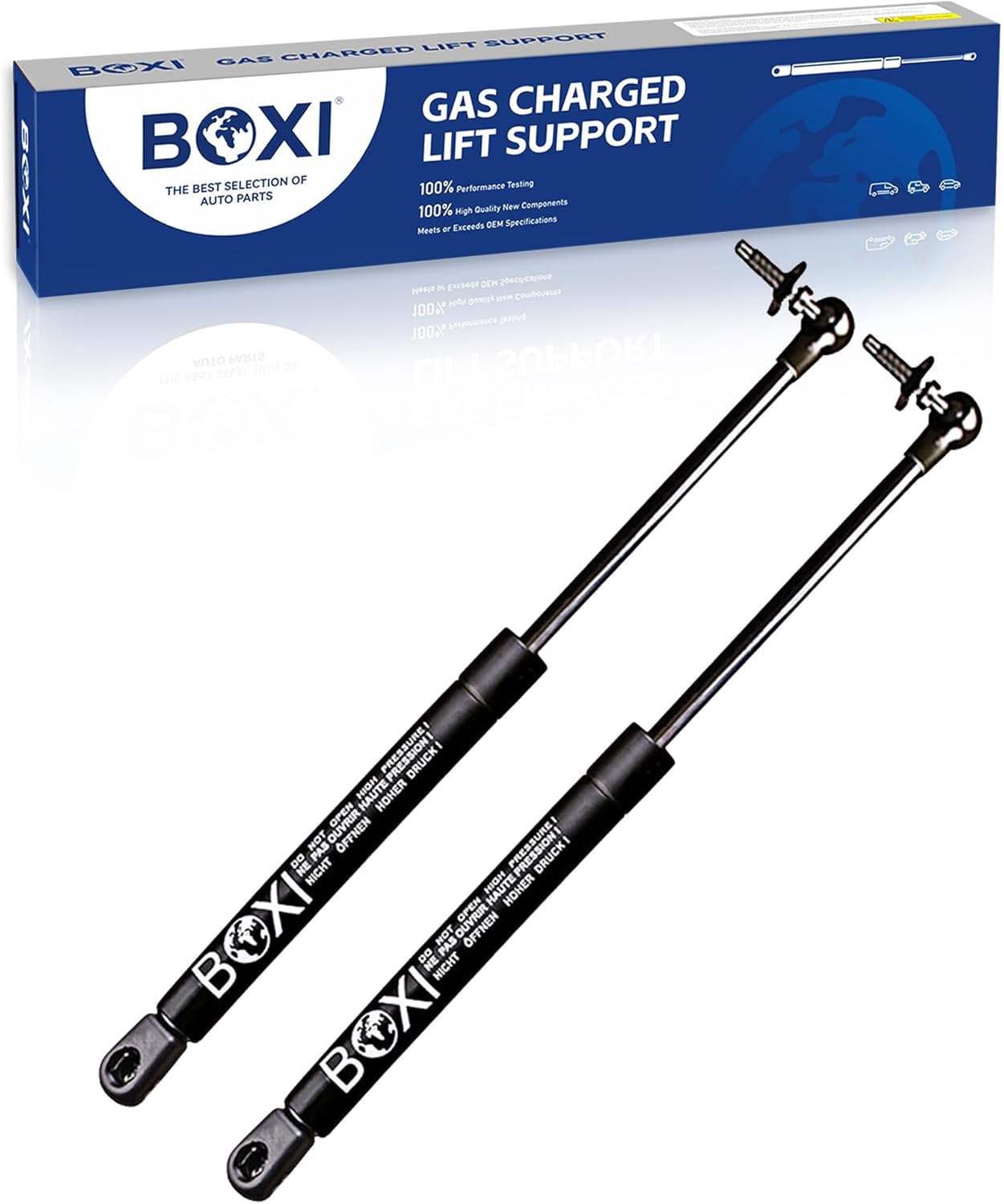 BOXI 2pcs Rear Glass Window Lift Supports Gas Struts Shocks Fit for Jeep Grand Cherokee 1999 2000 2001 2002 2003 2004 | Replaces SG314022 4528 55136761AB