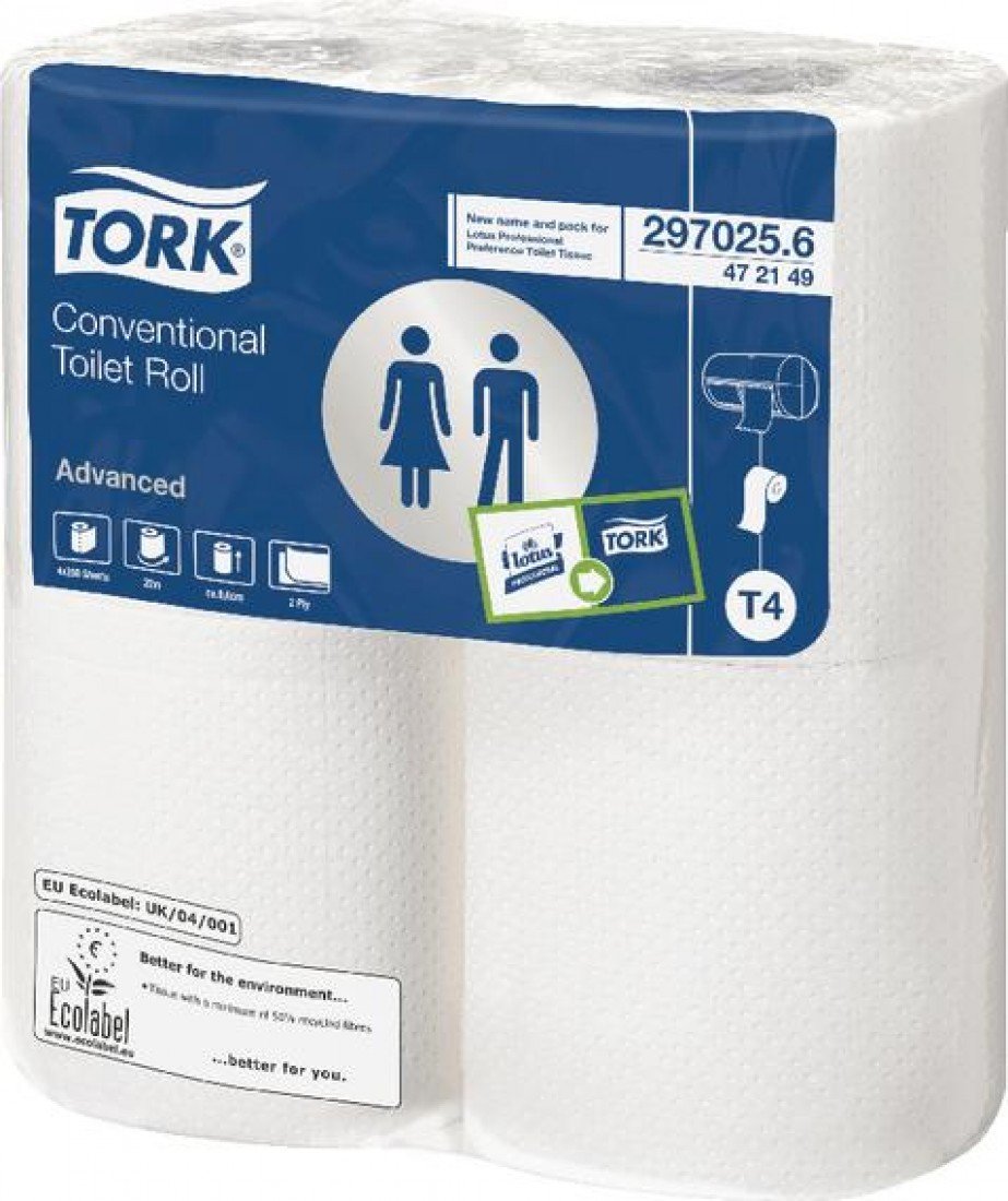 TORK 472149 Conventional Toilet Roll Sheet (Pack of 36)