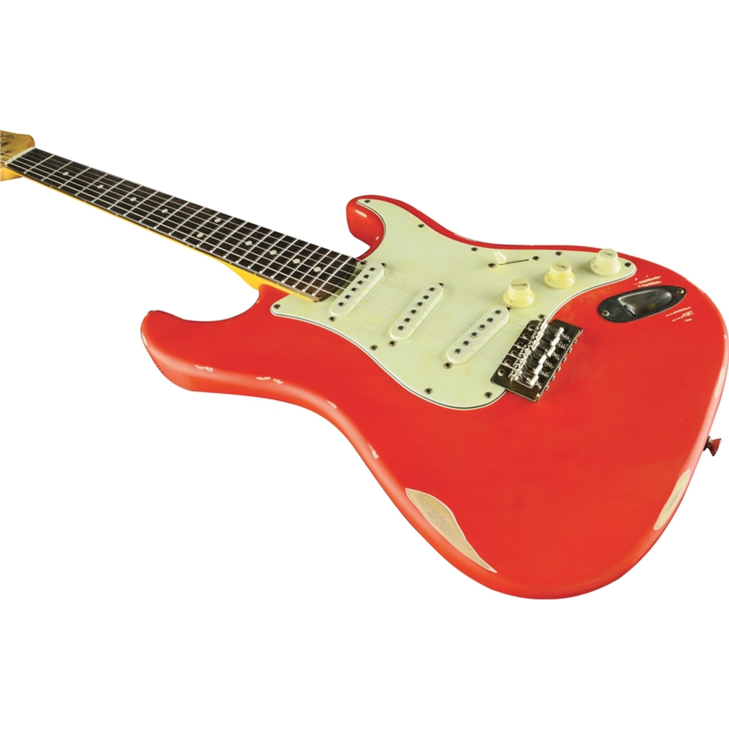 Amazon.com: EKO S-300 Relic Series Electric Guitar - Fiesta Red
