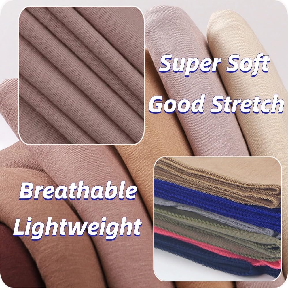 Head Wraps for Black Women Stretch Headwraps Large Hair Wraps Hijab Scarves for Muslim Head Scarf Turban Headbands - Image 4