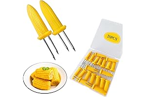 Corn on the Cob Keepers: 20-Piece Set, Non-Slip Heat Resistant Corn Holders for BBQ