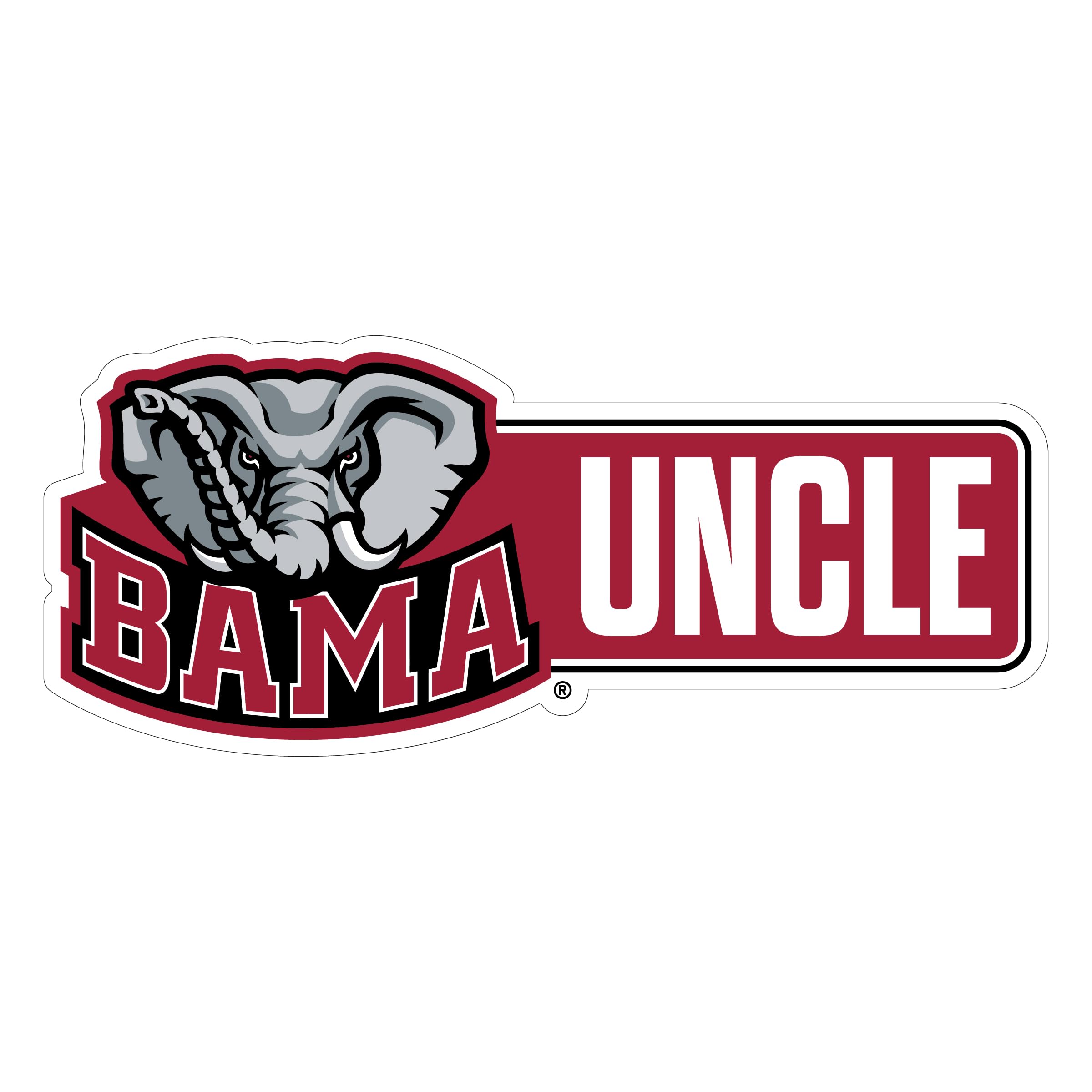 Alabama Crimson Tide Proud Uncle Decorative Decal Officially Licensed Collegiate Product 5-Inches Wide