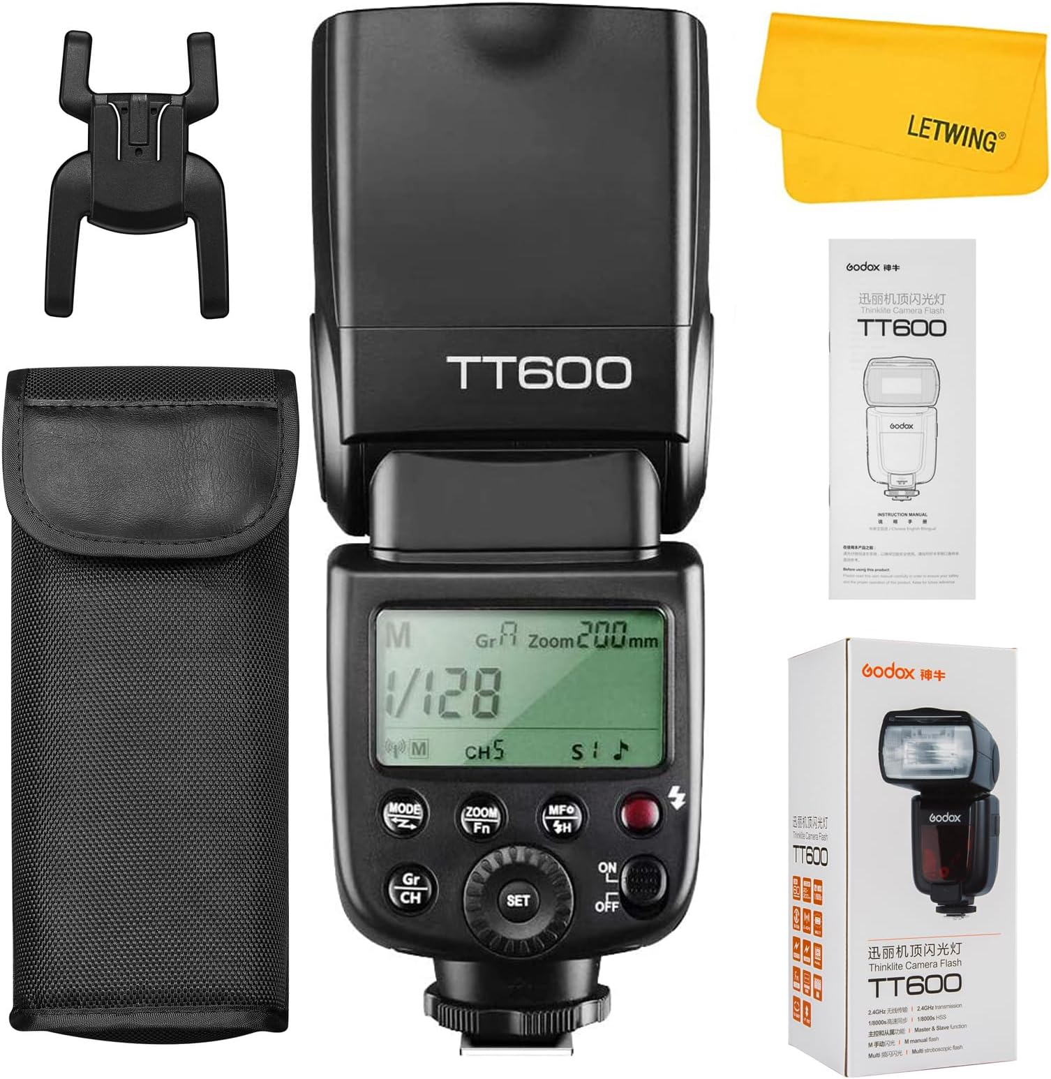 Godox TT600 Flash Speedlite Strobe with Built-in 2.4G Wireless Flash/Flash for Canon, Nikon, Pentax, Olympus and other DSLR Cameras