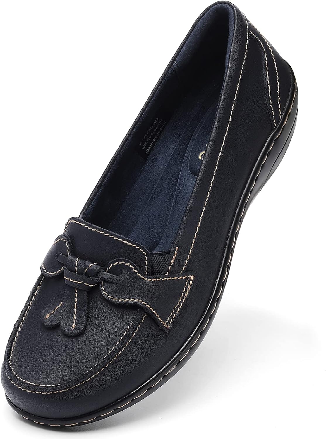 Mocasines clásicos de piel auténtica Artisure para mujer, zapatos