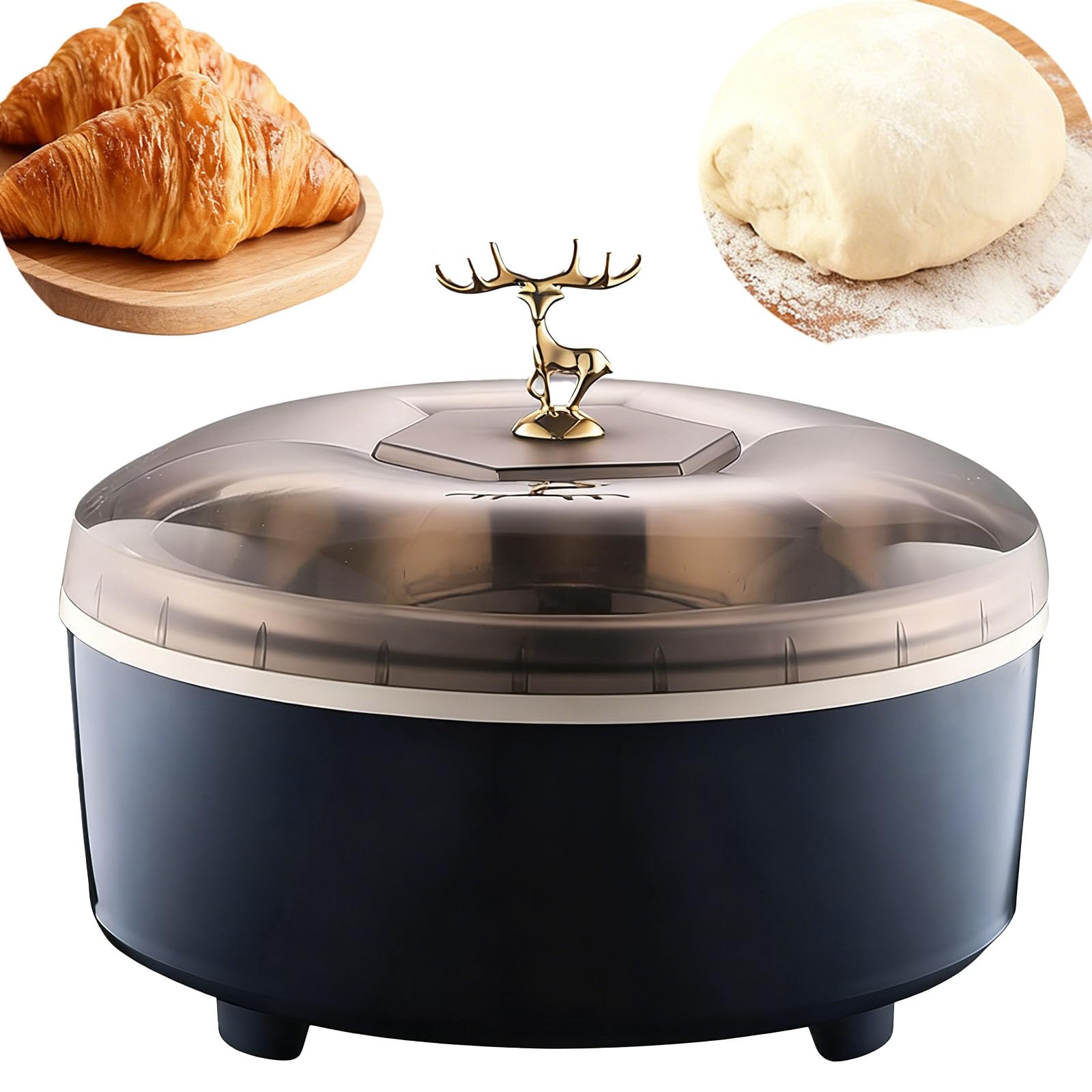 Chambre de fermentation pour pain et yaourt bleue avec minuterie réglable