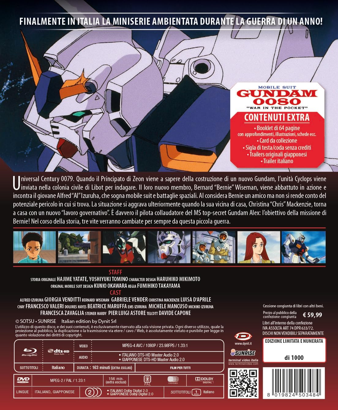 Mobile Suit Gundam 0080 (Oav 1-6) (2 Blu-Ray+2 Dvd)