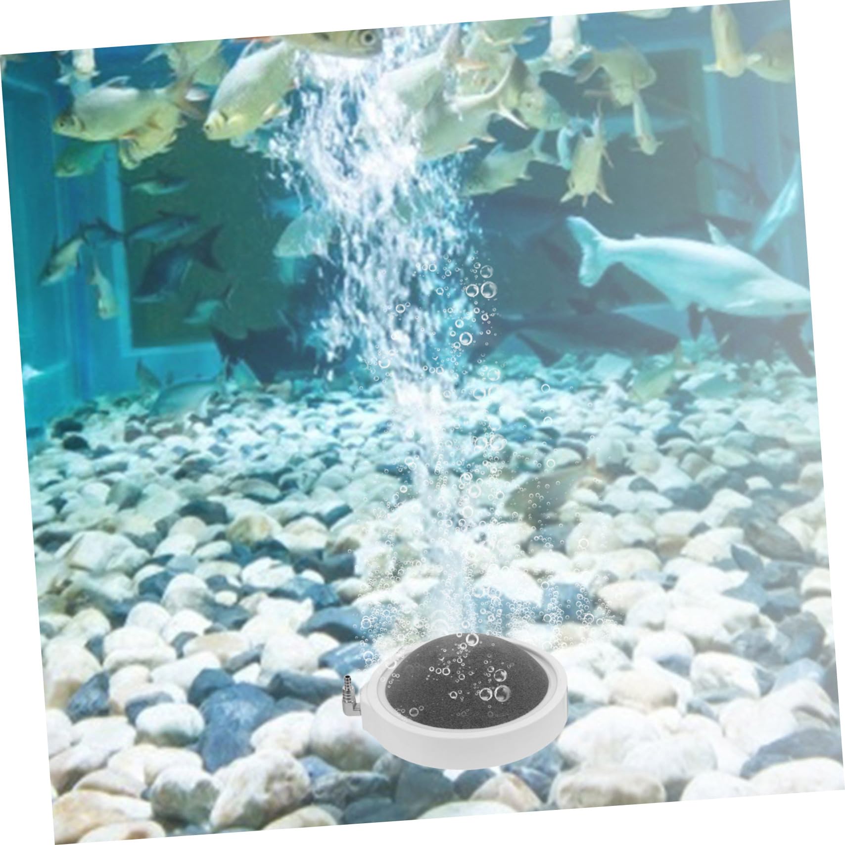 Piedra De Aire para Acuario Burbujeador 2 Unidades Suministros para Peceras Fácil De Instalar