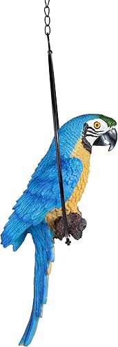 Miniatura 5 de Design Toscano. Estatua del perico Polly en el paraíso, tamaño grande, Resina/Plástico, Amarillo, M
