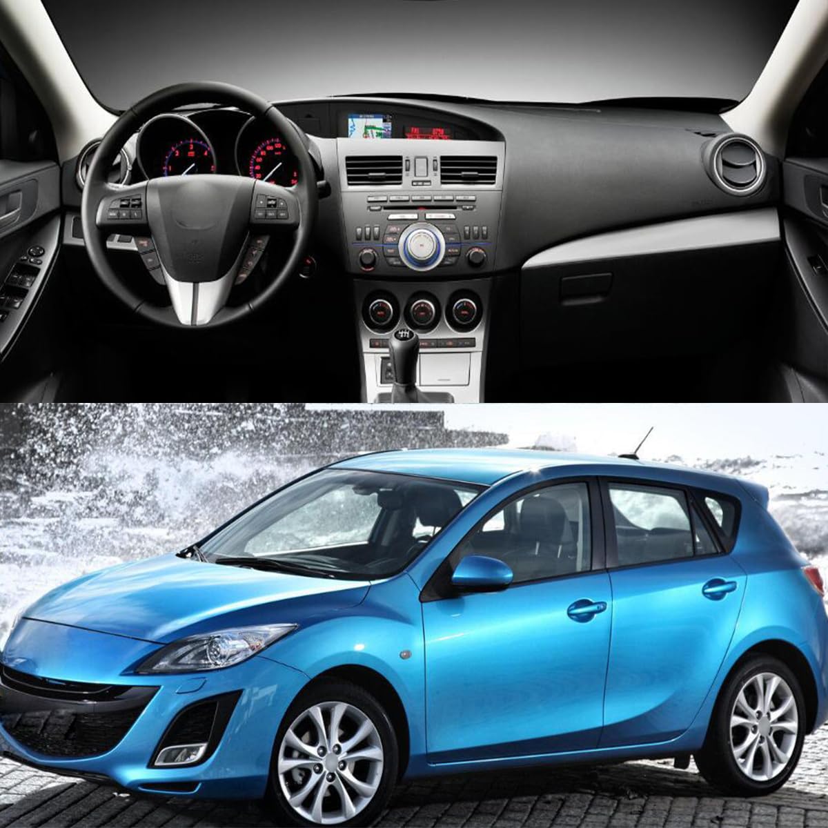 PreCut Window Film For Mazda 3 Hatch 2010-2013 – Nano Carbon Dyed, Any Shade VLT