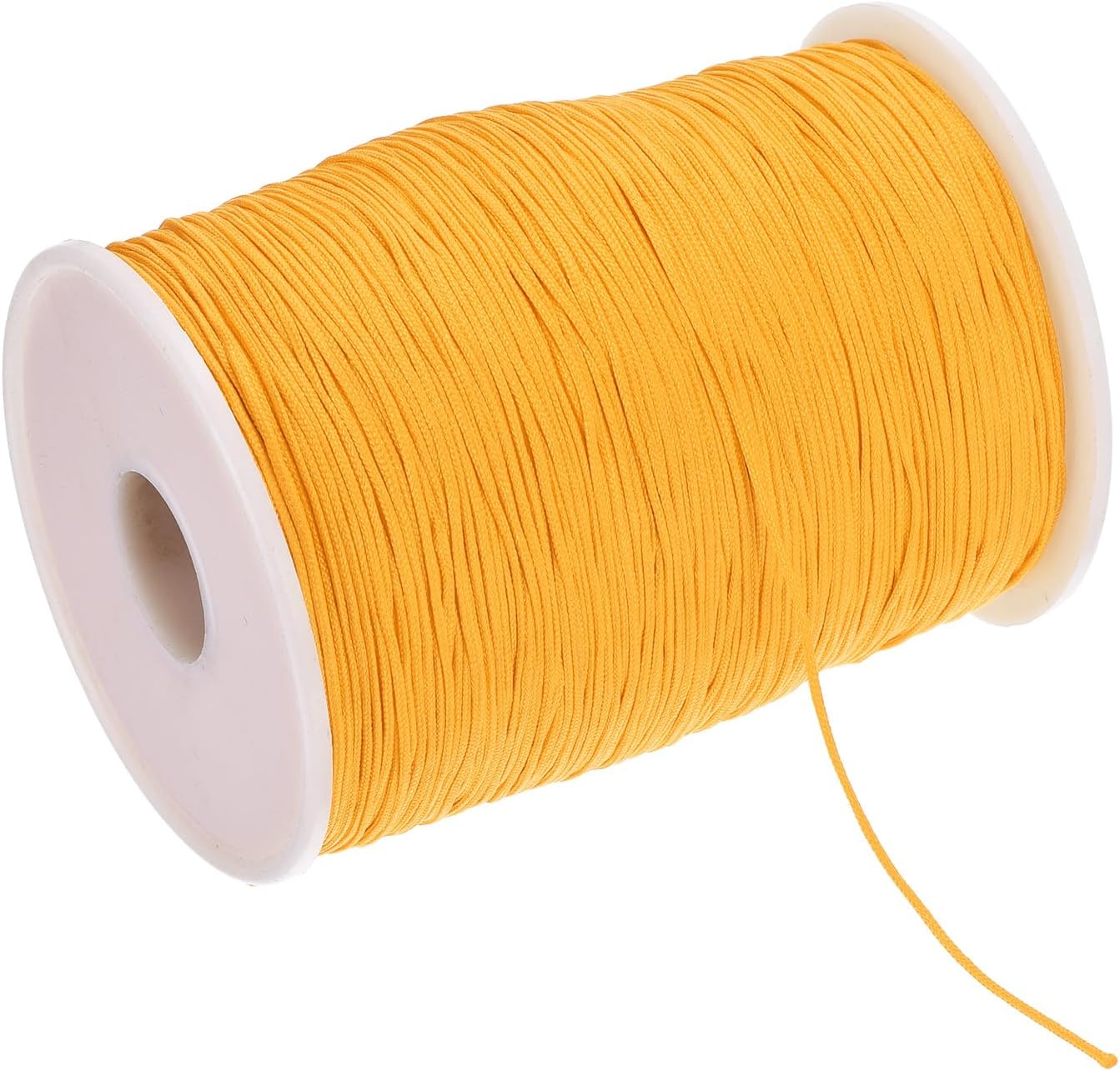 1mm Nylon String for Bracelets, 328 Yard Nylon Beading Thread String Cord [ for Jewelry Making Bracelet Necklaces DIY Craft] - Golden Yellow
