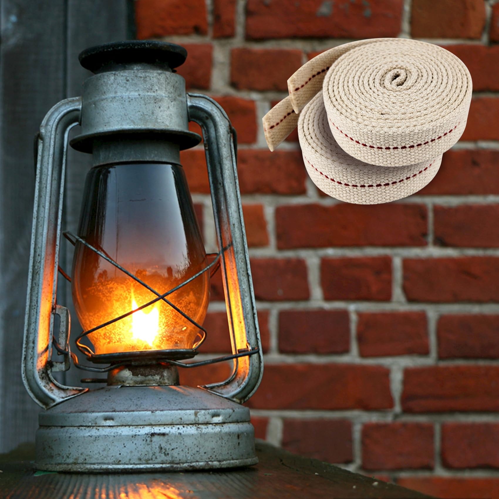 Amazon.com: 1 Roll Oil Lamp Wick - 6.5 Feet Roll, 1 Inch Flat