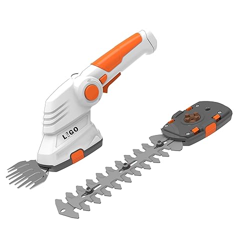 LIGO 2-in-1 Cordless Grass Shear and Shrub Trimmer, 7.2V Lightweight