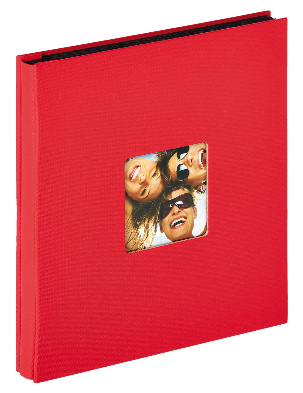 walther design Fotoalbum rot 400 Fotos 10x15 cm Einsteckalbum mit Cover-Ausstanzung, Fun EA-110-R