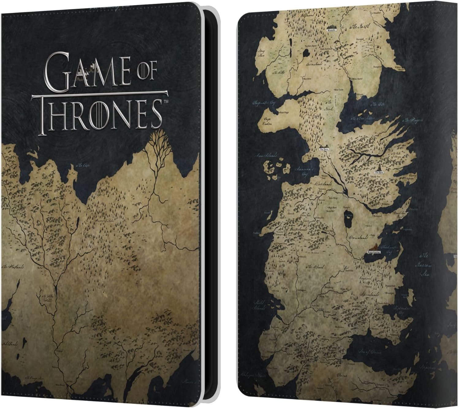 Head Case Designs Officially Licensed HBO Game of Thrones Westeros Map Key Art Leather Wallet Case Compatible with Kindle Paperwhite 5 (2021)