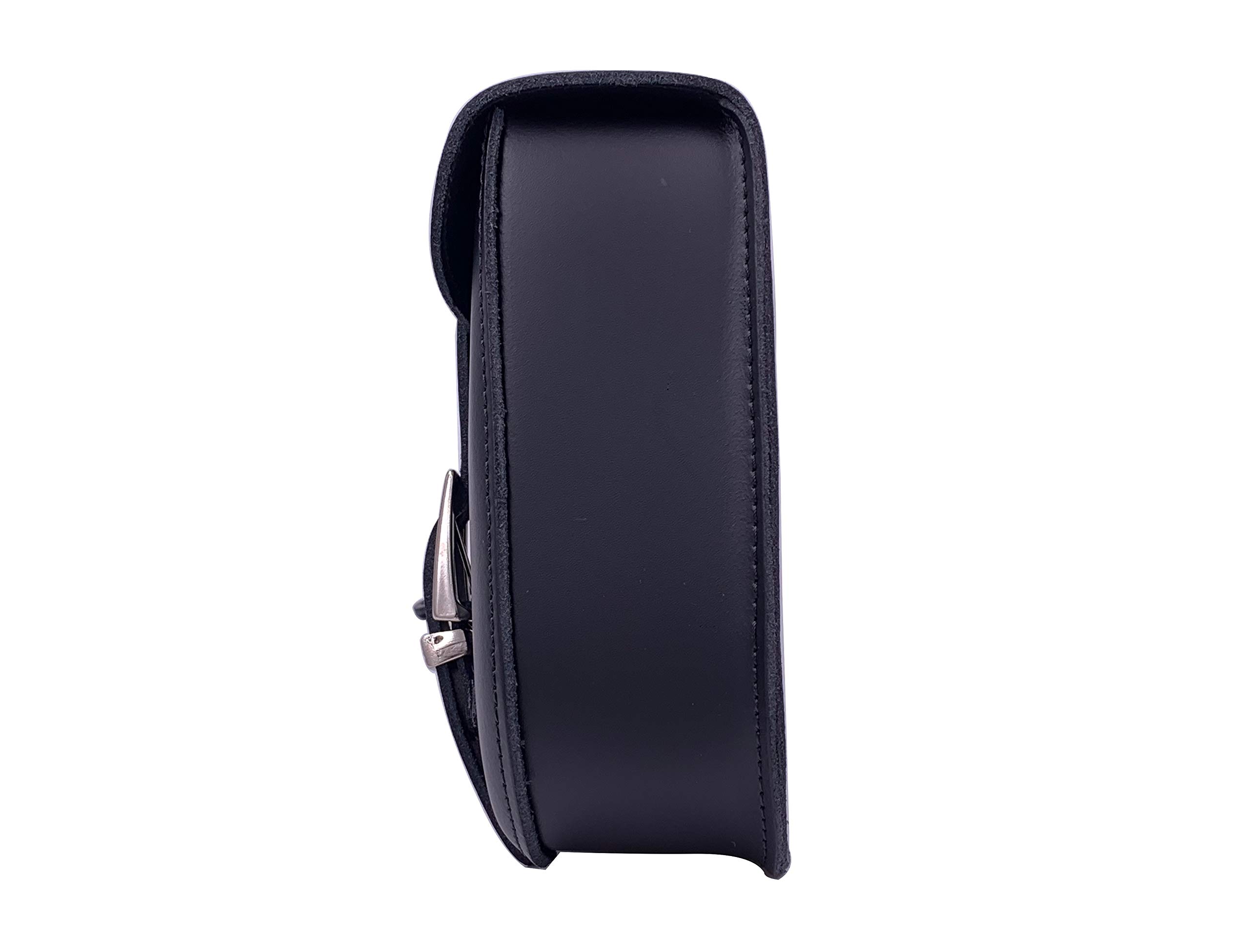 IGUANA CUSTOM - Borsa a forcellone in pelle - Specificamente per il lato sinistro della Harley Davidson Sportster - Realizzata a mano in Spagna in vera pelle