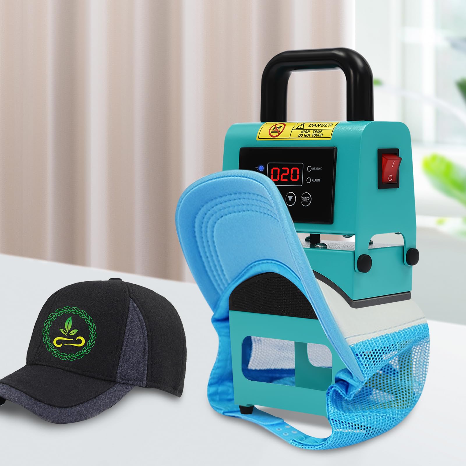 【最安値】キャップ専用　プレス機　転写　DTF Amazon.co.jp: 熱プレス機 4-in-1 キャップヒートプレス機、6x3