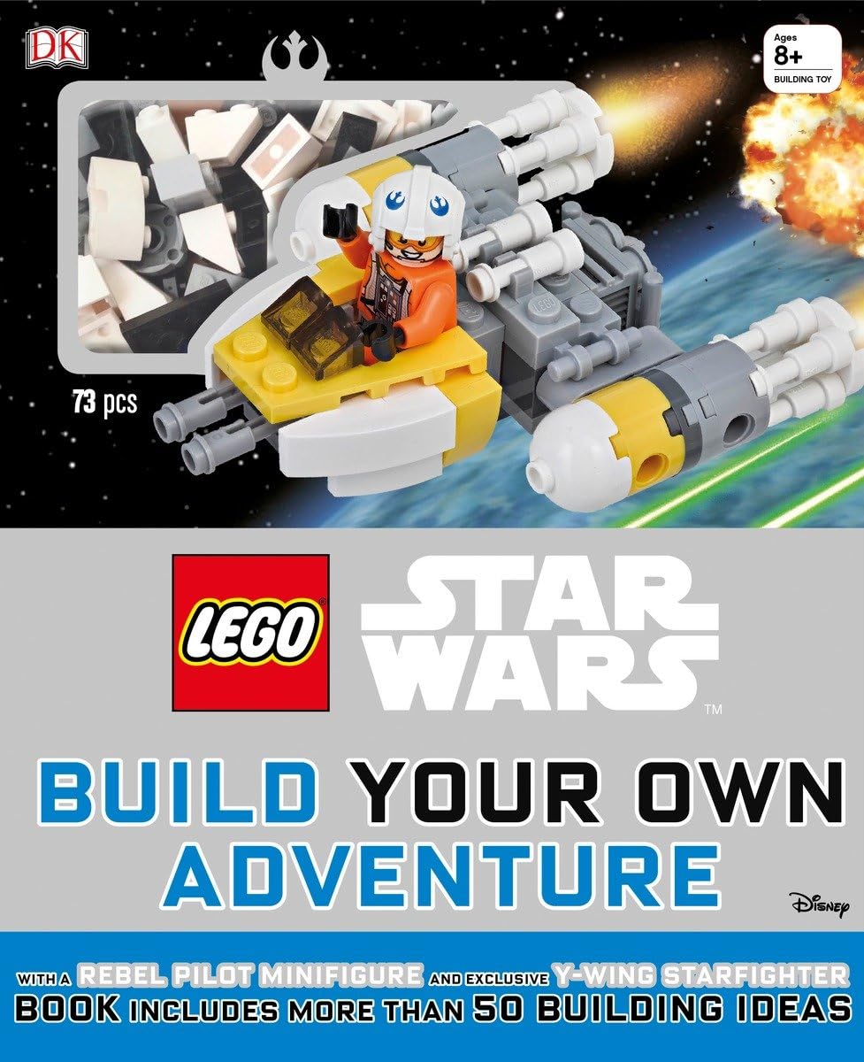 LEGO Star Wars: Build Your Own Adventure: With a Rebel Pilot Minifigure and Exclusive Y-Wing Starfighter (LEGO Build Your Own Adventure) Hardcover โ August 2, 2016