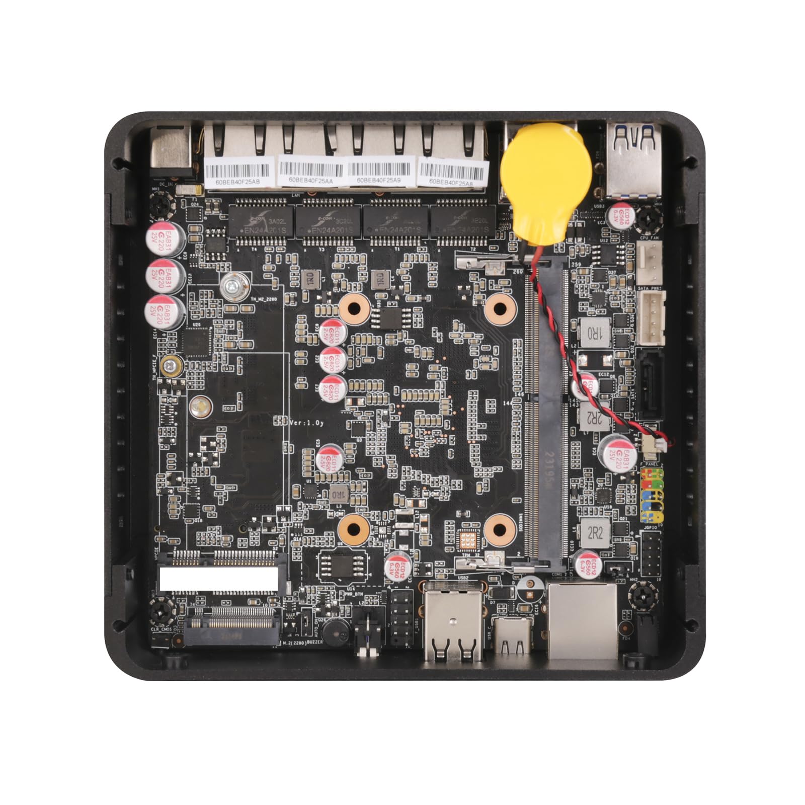 Micro Firewall Appliance, Mini PC, PFSense, Mikrotik, OPNsense, VPN, Router PC, Pentium Gold 4417U, RS34, 4 x 2.5G I226-V Nics, HDMI, DP, SIM Slot, Type-C, 4G RAM, 128G SSD