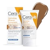 Hydrating Mineral Sunscreen SPF 30 with Sheer Tint&comma; Tinted Mineral Sunscreen with Zinc Oxide & Titanium Dioxide&comma; Blends Seamlessly For Healthy Glow&comma; Deep&comma; 1&period;7 Oz