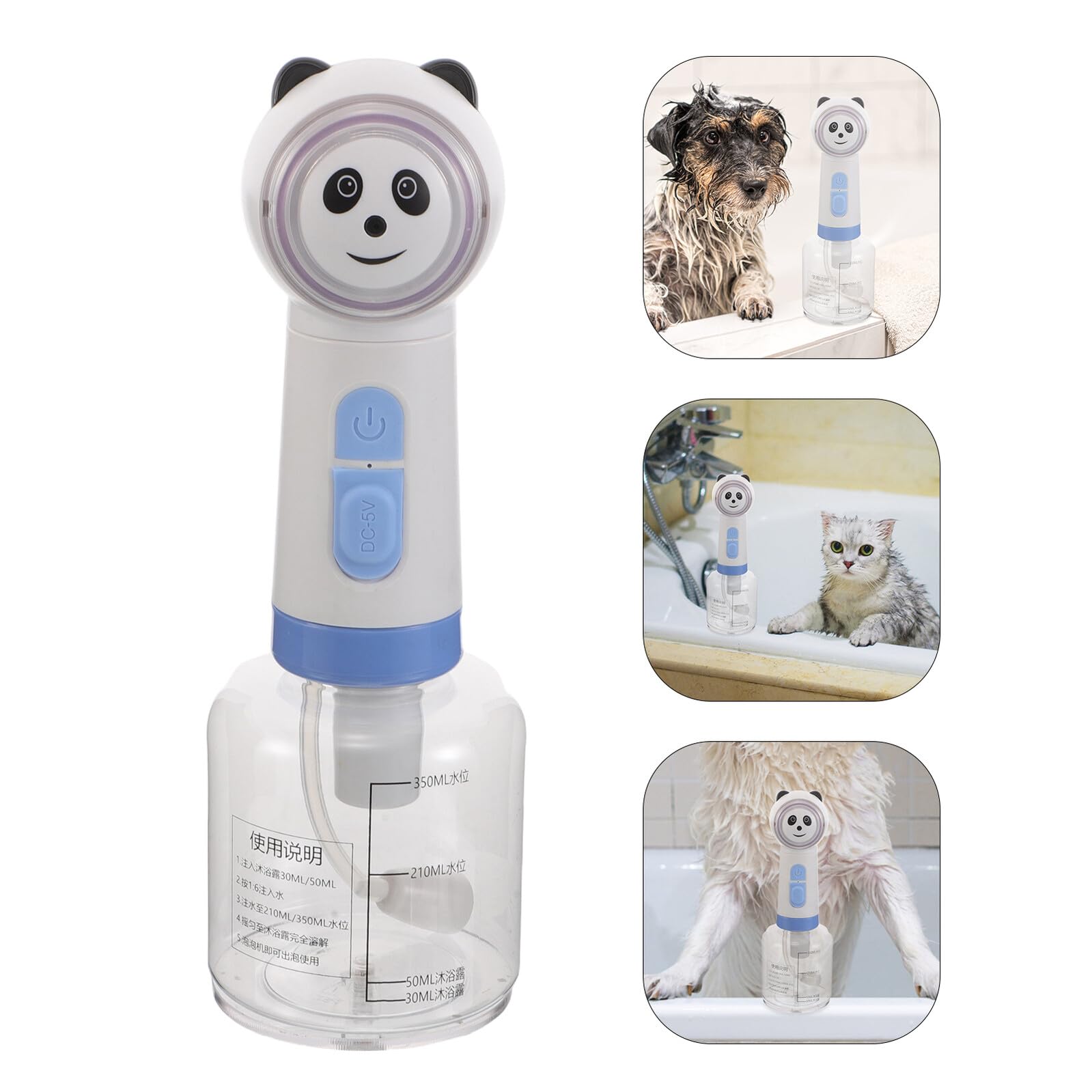 Levemolo Shampoospender zum Baden von Hunden Schaumseifenspender für Haustiere Shampoospender für Hunde Shampoo-Schäumer für Hunde Katzen-Shampoo-Spender Schäummaschine für Haustiershampoo