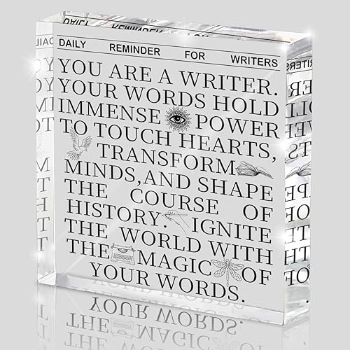 Regalos geniales para escritores, regalo de autor para amantes de la escritura, regalos para guionista de novelista de libros, aspirantes a