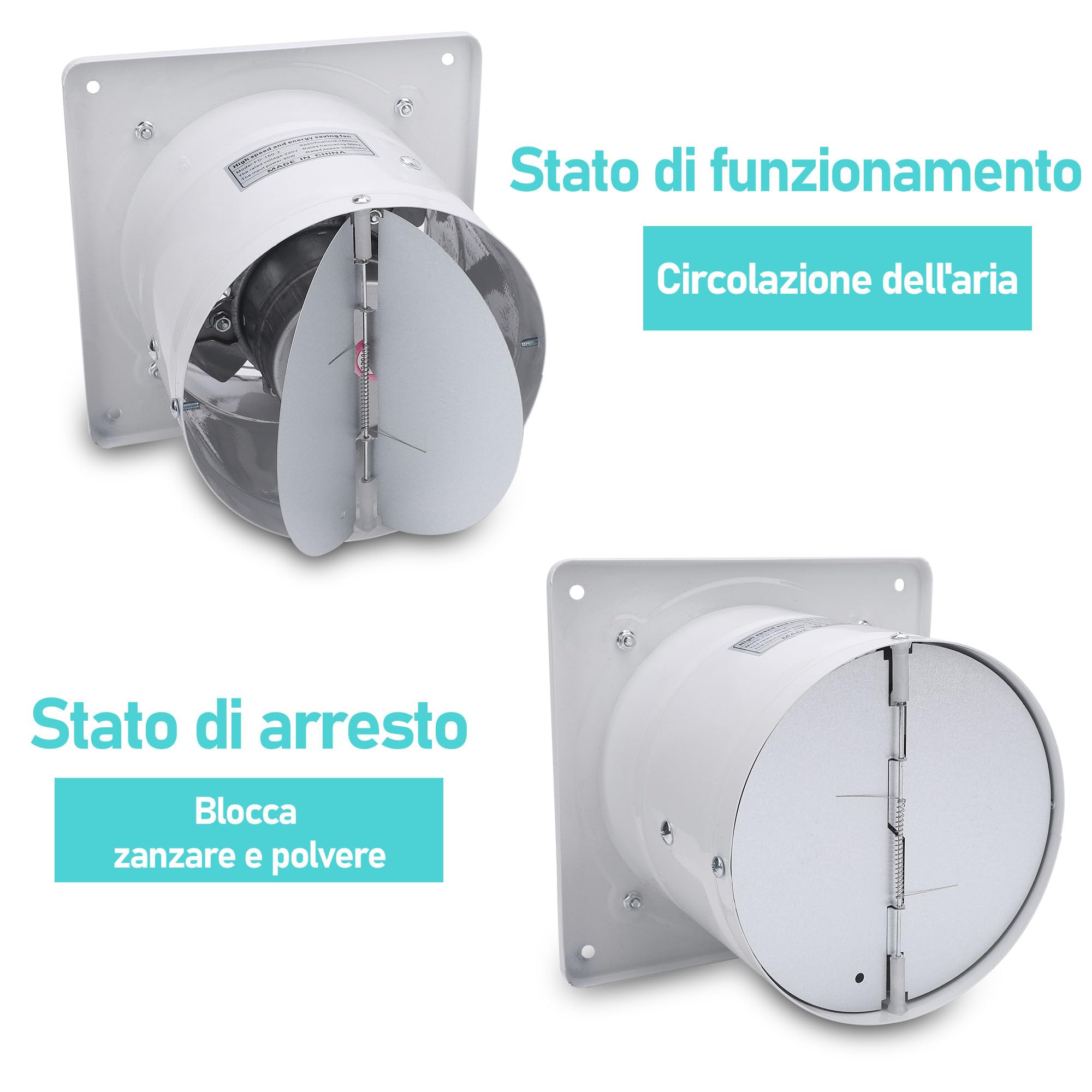 Ventilatore Aspiratore Da Bagno 100mm Con Valvola - Silenzioso E Potente - Foto 8
