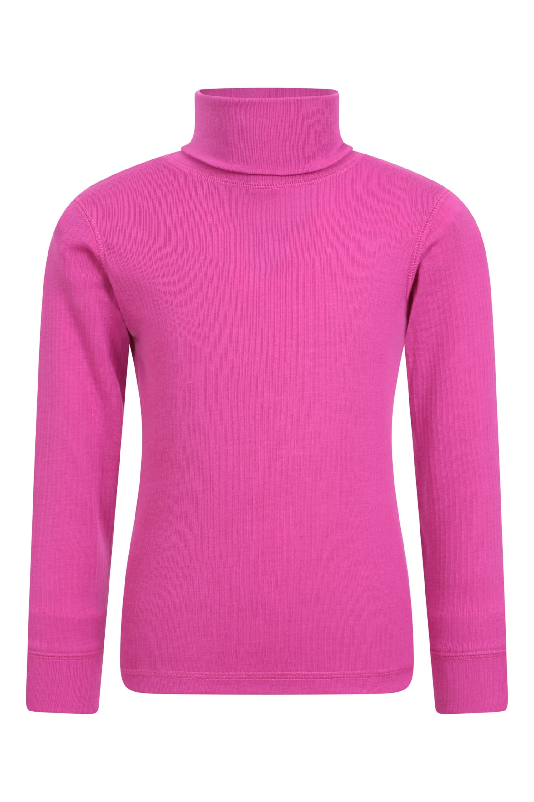 Talus Kids Roll Neck Top - Bright Pink