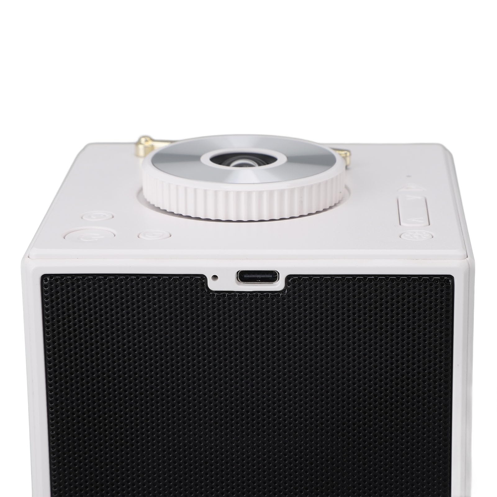 FTVOGUE Proiettore Stellare, Proiettore Stellare in ABS con Altoparlante Bluetooth Batteria 5200mAh, Proiezione 3D Terra Luna Luce Notturna con Rumore Bianco per Camera da Letto Bambini Adulti