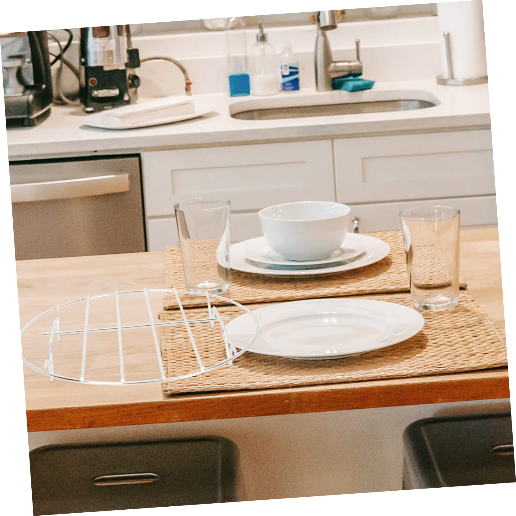 TOPBATHY 6 Pezzi Cremagliera A Vapore Cremagliera Per Contenitori A Pressione Vassoio Riscaldante Vassoio Rotondo Piastra Griglia Accessori Supporto Per Utensili Da Cucina Supporto Per