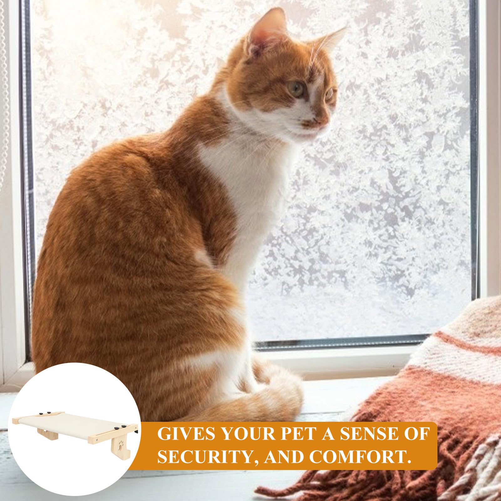 Hängematten Katzenbett für Kleine Haustiere Komfortabel und Einzigartig Geformt Verstellbare Fensterhängematte für Katzen im Innenbereich zu Hause