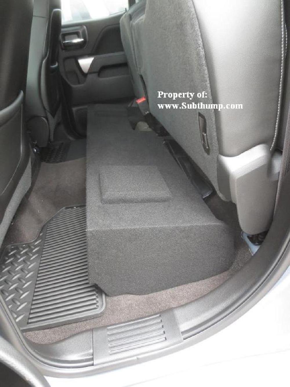 2014-2018 Silverado/Sierra Double Cab Dual 10 Downfire Subwoofer Box