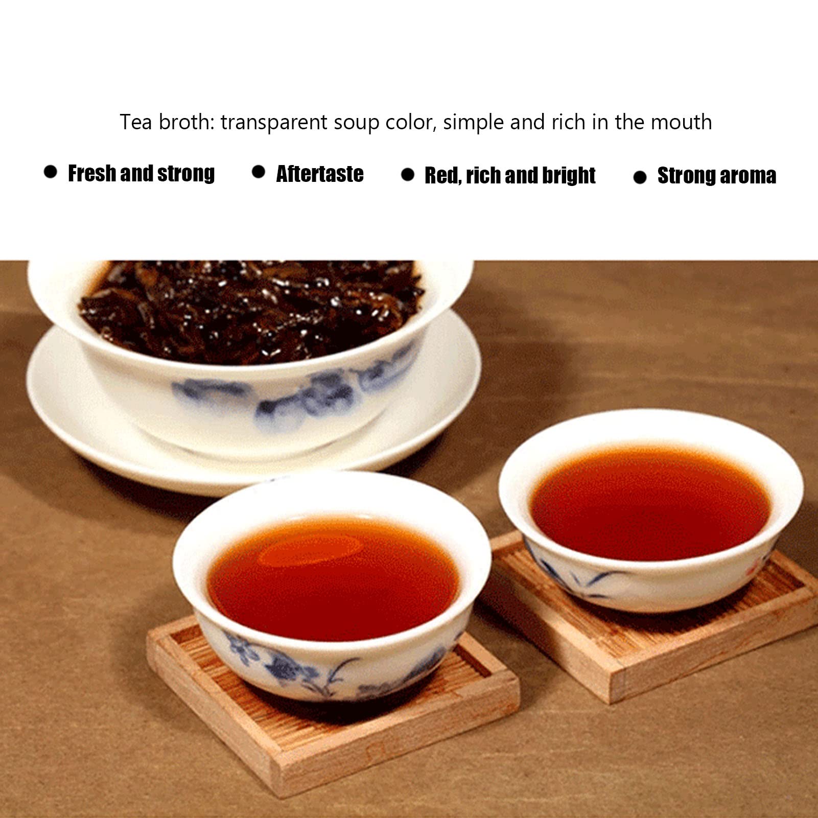 12,3 oz Puer Tea gealterter reifer Tee mit Geschenkbox, 40 Teebeutel, China Yunnan Puerh Tee Heicha, weicher Dicker Geschmack mit gealterten Aromen, für Senioren