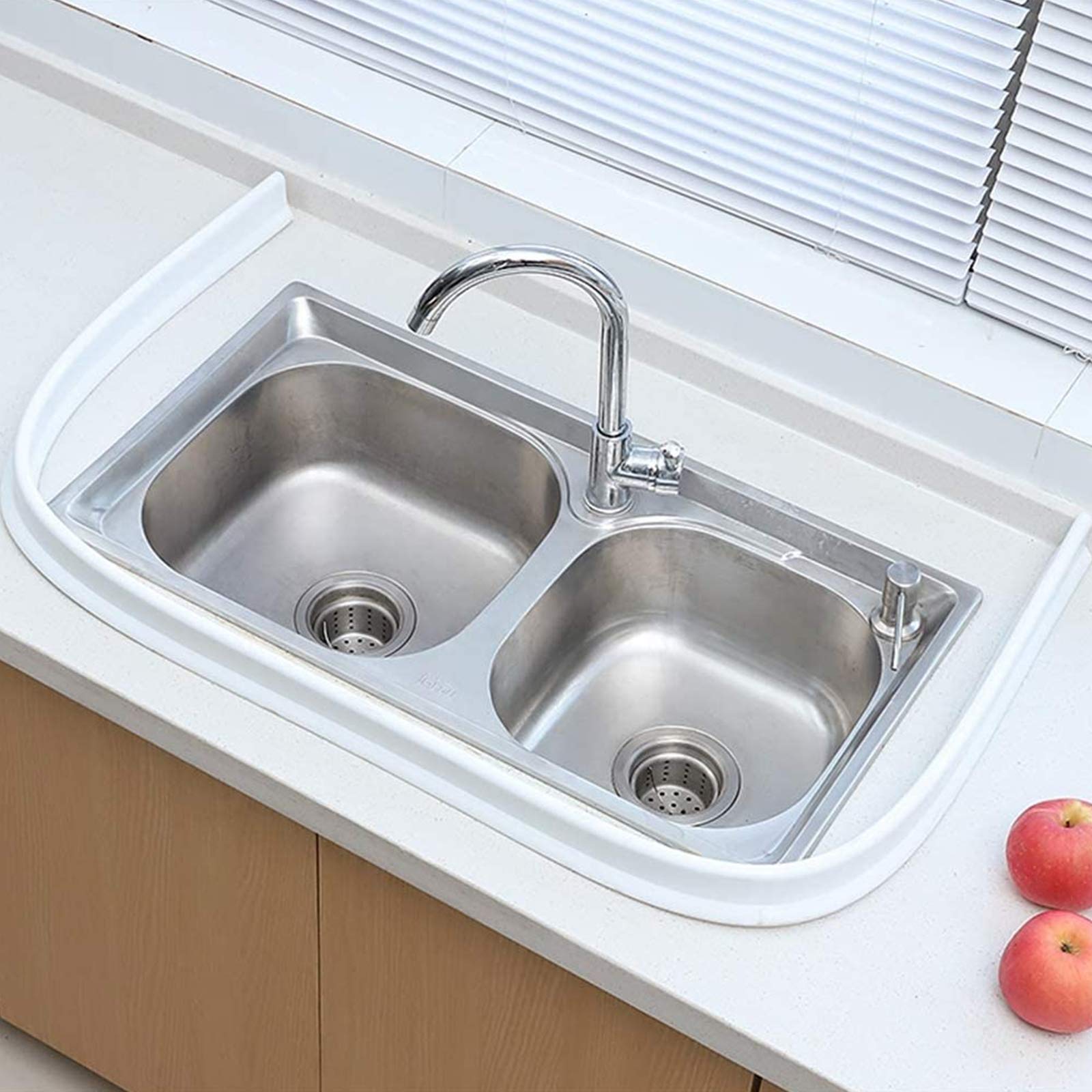 Tira impermeable flexible de silicona, tope de flujo de agua de baño flexible para separación de baño seco y húmedo (400cm,Transparent)