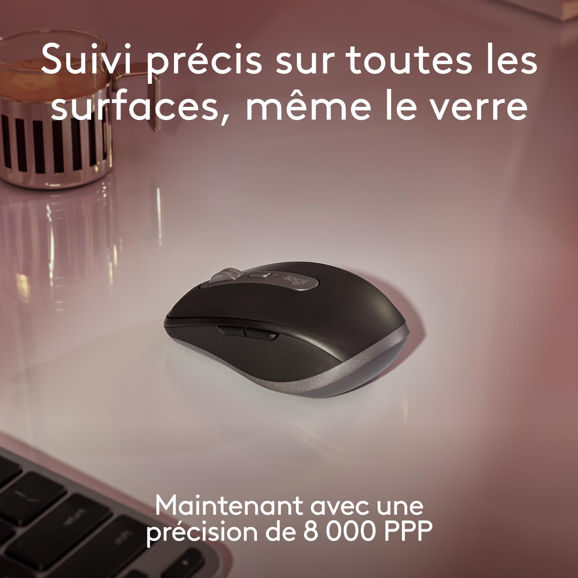 Logitech MX Anywhere 3S for Mac, souris Bluetooth compacte sans fil,