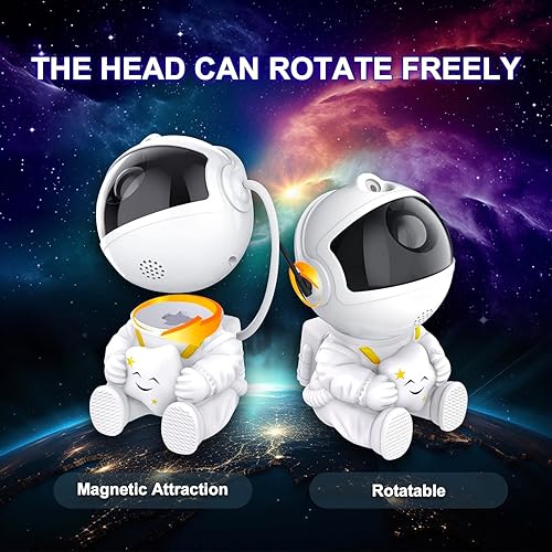 Miniatura 4 de CelestialDreams - Proyector de estrellas con luz de galaxia, magia nocturna estrellada con control remoto, luz nocturna de galaxia para dormitorio