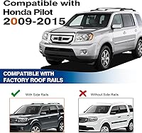 Vista 5 de Barras Transversales para Portaequipajes de Techo Compatibles con Honda Pilot 2009-2015 con Rieles Laterales, Barras Transversales de Aluminio