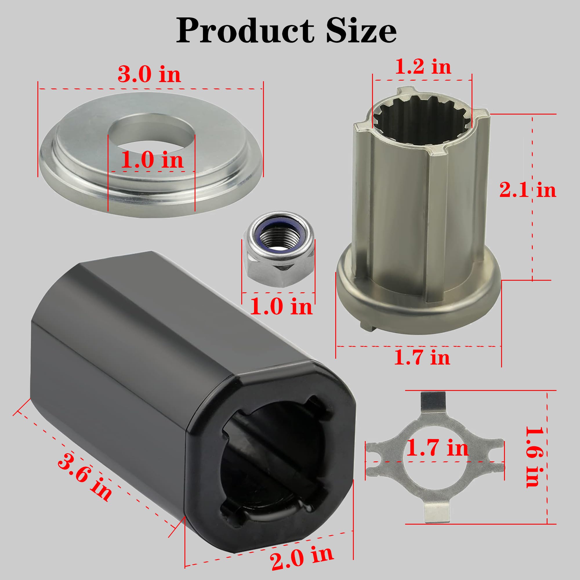 YCCLDIPL 835257Q1 Flo-Torq II Hub Kit for 40-60 HP Bigfoot