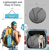 Vista 6 de Gorich - Tienda de campaña de playa con refugio solar para 3/4-5/6-7/8-10 personas con protección UV UPF 50+, toldo de playa ligero y fácil