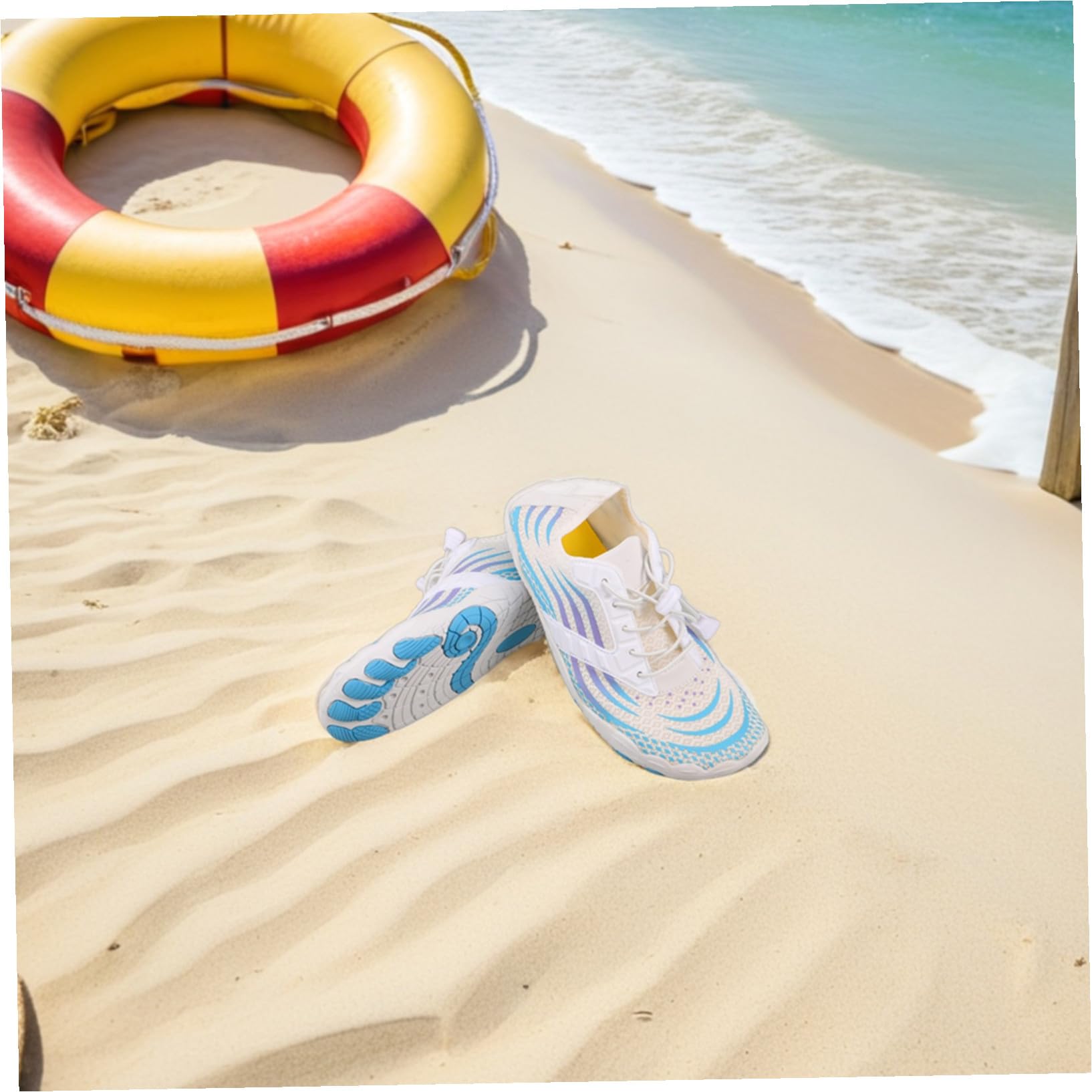 Healeved Barfuß Wasserschuhe für Herren und Damen rutschfeste Schnell Trocknende Aqua Schuhe Atmungsaktive Wassersocken für Pool Strand Wandern Fluss