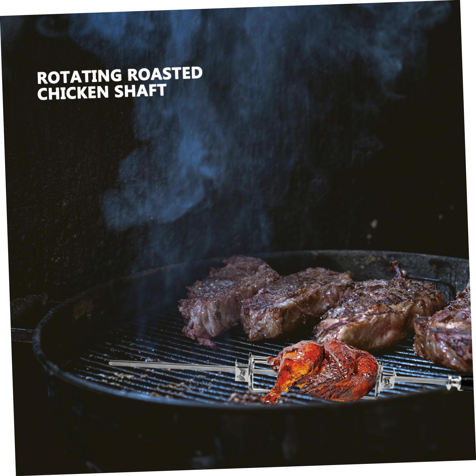 Sosoport 2 Series Tenedor Giratorio para Barbacoa Utensilios para Servir Tenedores para Carne Asada Tenedor para Cocinar Tenedor para Asar Pollo Tenedores para Asar A La 2 Piezas*2